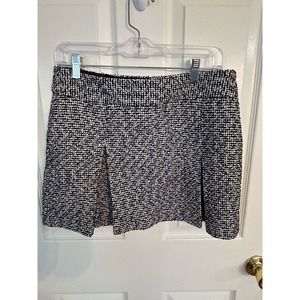 Express‎ Black and White Herringbone MiniSkirt size 8